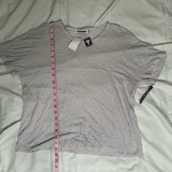 Jil Sander NWT Italian Linen Blend Tee XL – Minimalist Relaxed Fit Luxe #JSS23TS - Picture 8 of 9